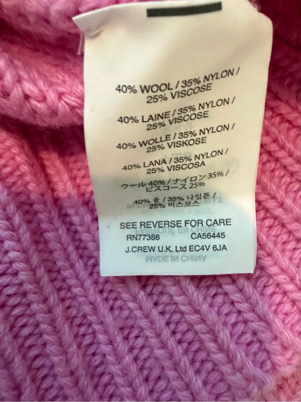 J. Crew Bubble Gum Pink Cableknit Turtleneck Sweater Women’s Petite Medium